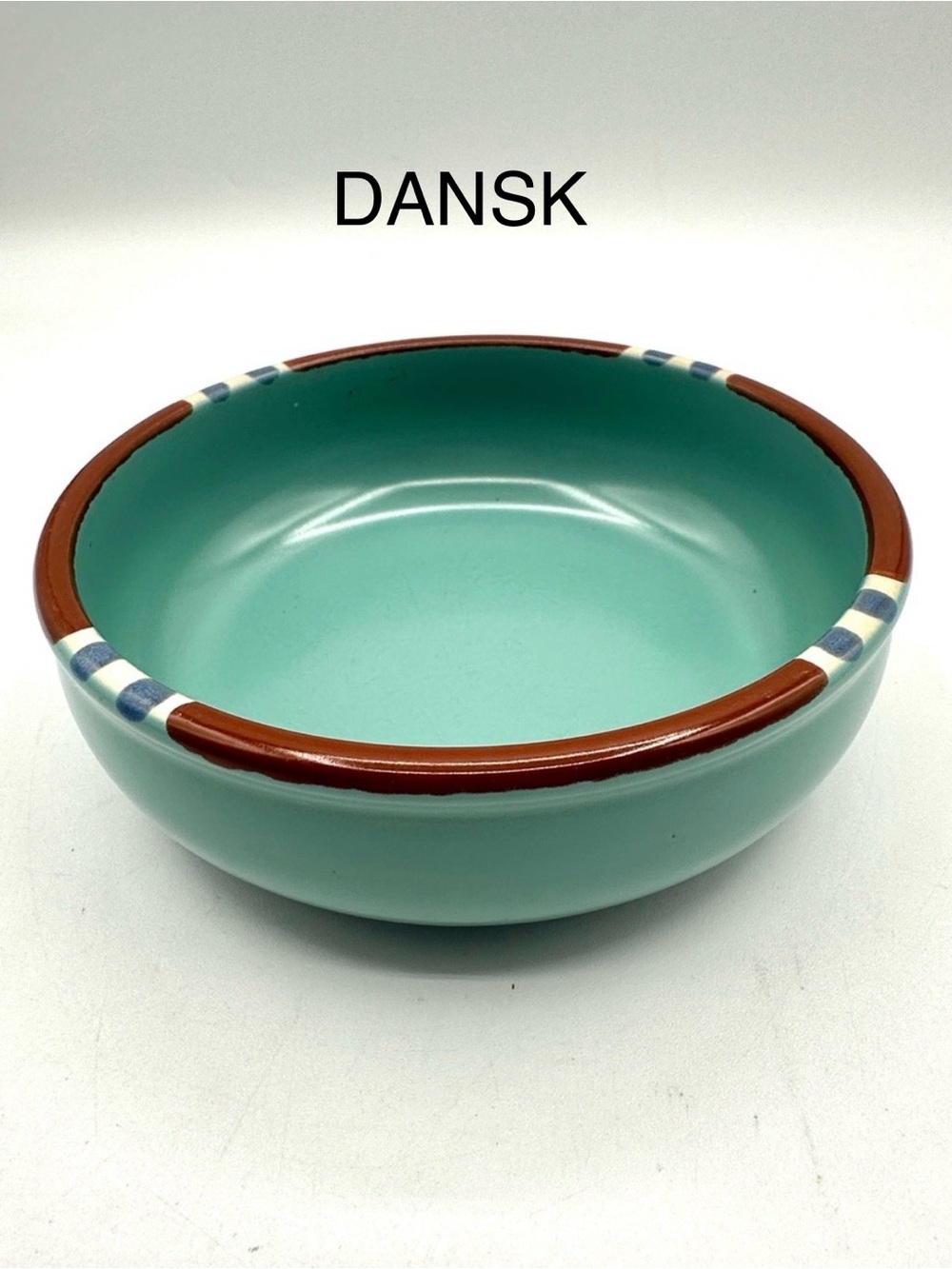 Dansk Mesa Turquoise cereal bowl. Vintage 90s.